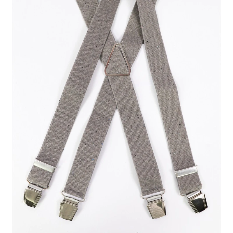 Bretels 4 Sterke Clips | Taupe Tweed | www.pietkoopmans.nl