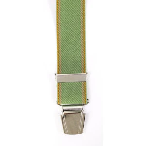 Bretels 4 Sterke Clips | Groen Oranje Streep