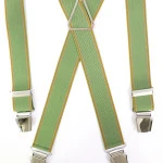 Bretels 4 Sterke Clips | Groen Oranje Streep | www.pietkoopmans.nl
