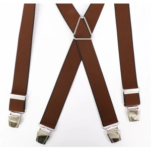 Bretels 4 Sterke Clips | Cognac