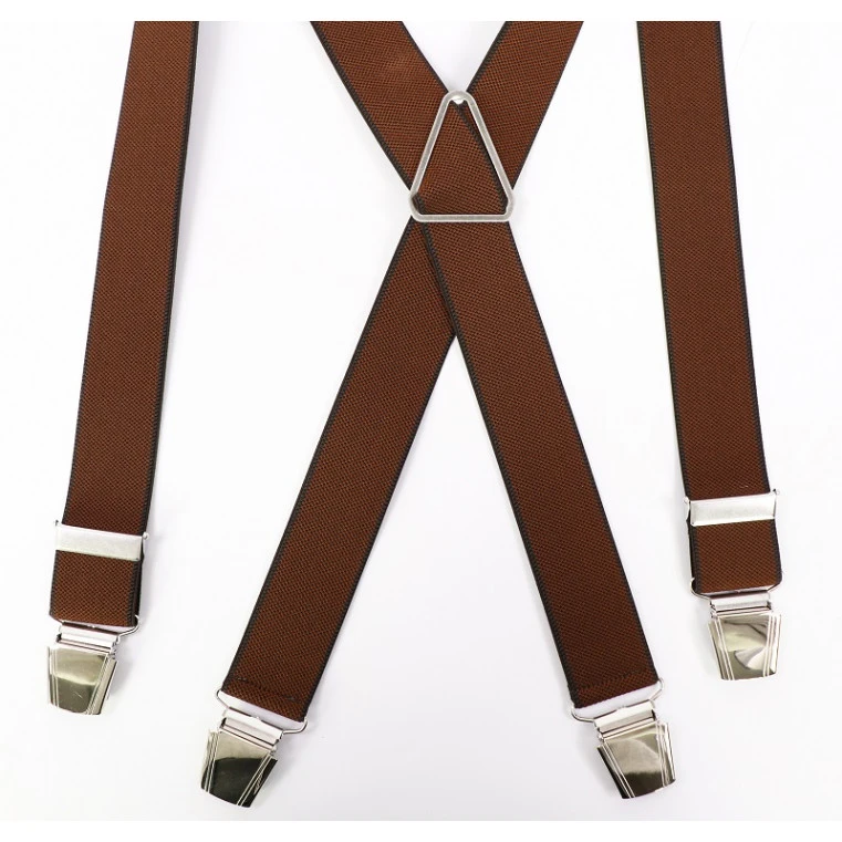 Bretels 4 Sterke Clips | Cognac | www.pietkoopmans.nl