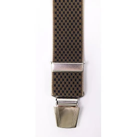 Bretels 4 Sterke Clips | Beige Marine Print