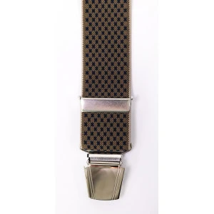Bretels 4 Sterke Clips | Beige Marine Print