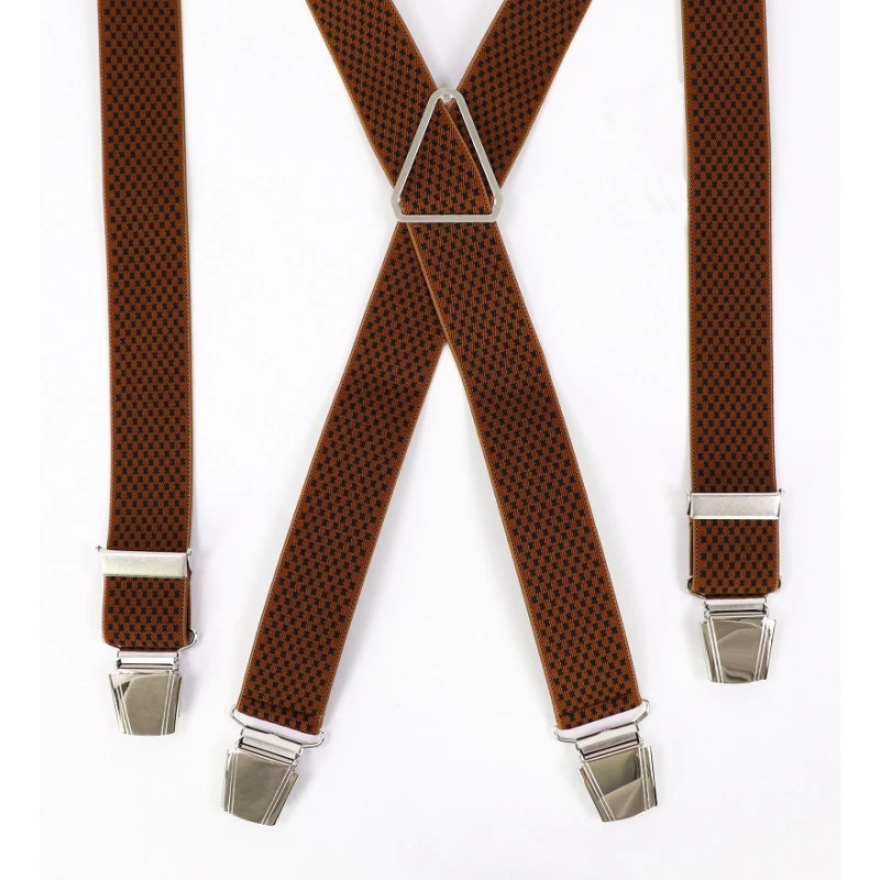 Bretels 4 Sterke Clips | Brique Marine Print | www.pietkoopmans.nl