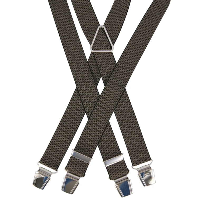 Bretels 4 Sterke Clips | Zwart Camel Print | www.pietkoopmans.nl