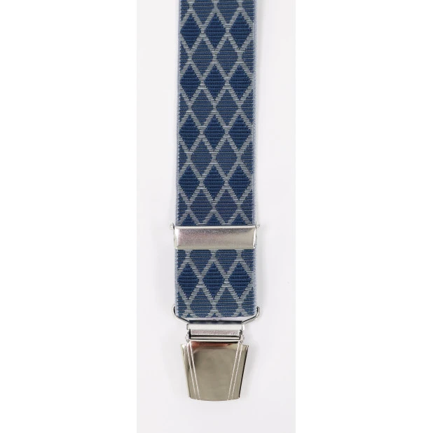 Bretels 4 Sterke Clips | Raf Blauw Geruit | www.pietkoopmans.nl