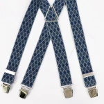 Bretels 4 Sterke Clips | Raf Blauw Geruit | www.pietkoopmans.nl
