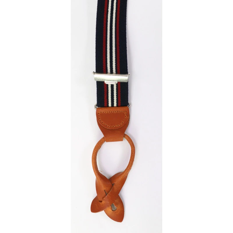 Bretels Cognac Leertjes | Marine Bordo | www.pietkoopmans.nl