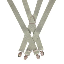 Bretels 4 Sterke Clips | Lichtgroen Spikkels