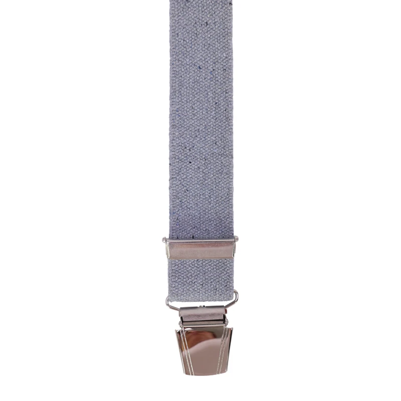 Bretels 4 Sterke Clips | Lichtgrijs Spikkels | www.pietkoopmans.nl