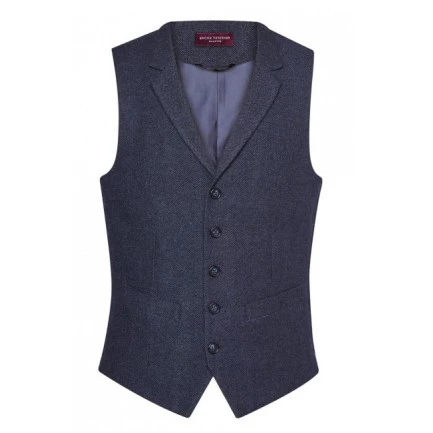 Brook Taverner Gilet | Memphis Navy | www.pietkoopmans.nl