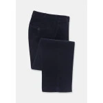 Katoenen Brede Rib Broek | Marine