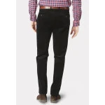 Katoenen Brede Rib Broek | Zwart 