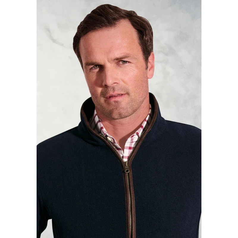 Brook Taverner Fleece Vest | Navy | www.pietkoopmans.nl