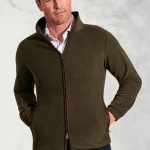 Brook Taverner Fleece Vest | Olijf | www.pietkoopmans.nl
