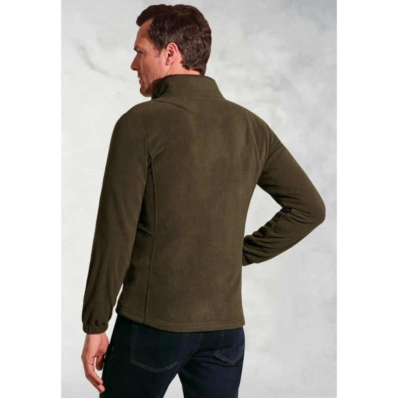 Brook Taverner Fleece Vest | Olijf | www.pietkoopmans.nl