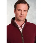 Brook Taverner Fleece Vest | Wijnrood | www.pietkoopmans.nl
