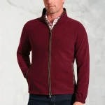 Brook Taverner Fleece Vest | Wijnrood | www.pietkoopmans.nl