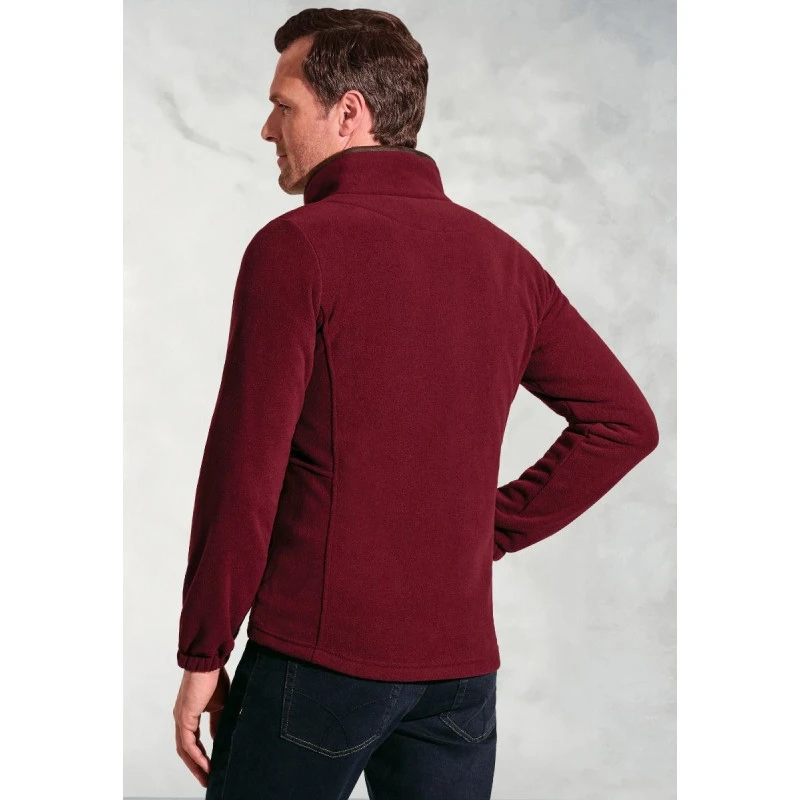 Brook Taverner Fleece Vest | Wijnrood | www.pietkoopmans.nl