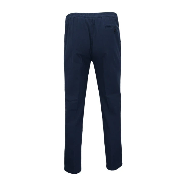 Bruhl Gustav Elastische Taille Broek | Indigo | www.pietkoopmans.nl