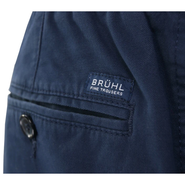 Bruhl Gustav Elastische Taille Broek | Indigo | www.pietkoopmans.nl