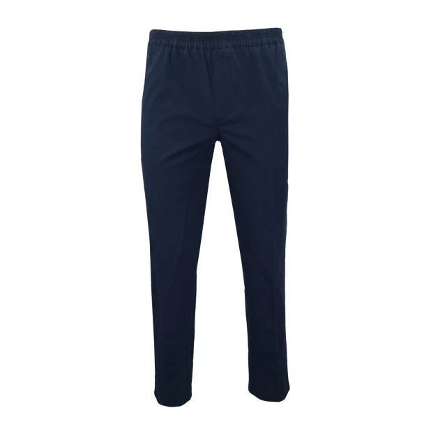 Bruhl Gustav Elastische Taille Broek | Indigo | www.pietkoopmans.nl