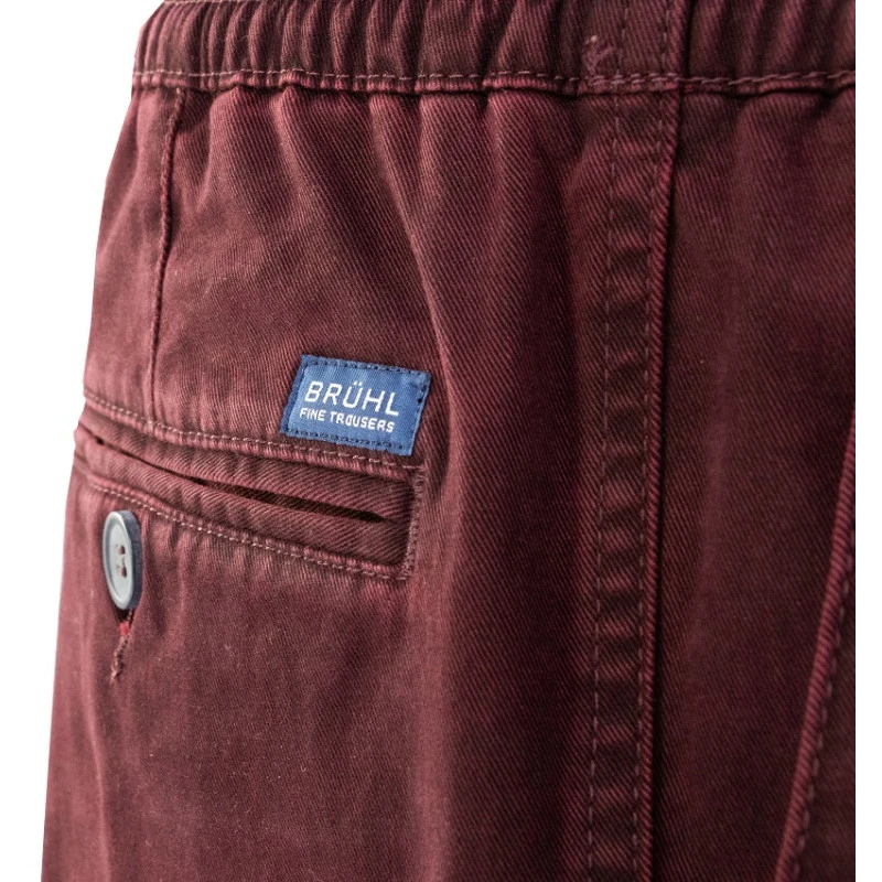Bruhl Gustav Elastische Taille Broek | Bordeaux | www.pietkoopmans.nl