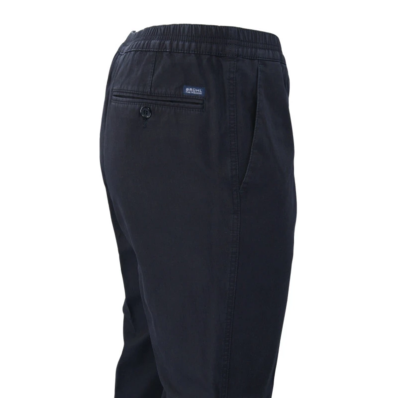 Bruhl Gustav Elastische Taille Broek | Marine | www.pietkoopmans.nl