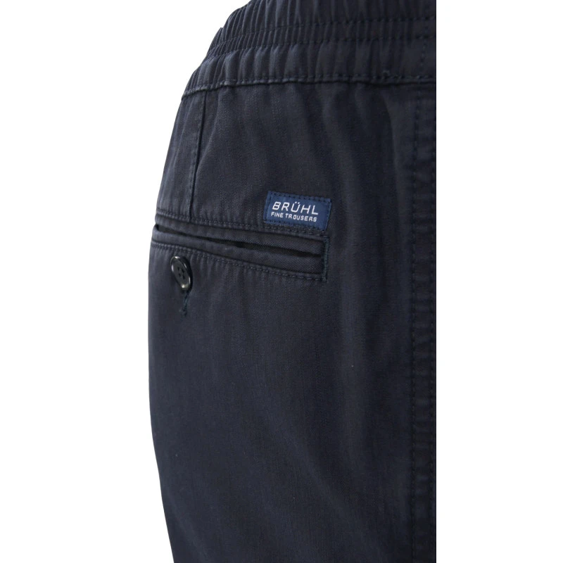 Bruhl Gustav Elastische Taille Broek | Marine | www.pietkoopmans.nl