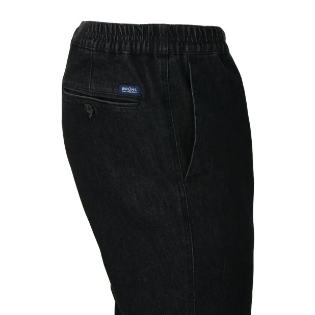 Bruhl Elastische Taille Jeans | Denim Antraciet | www.pietkoopmans.nl