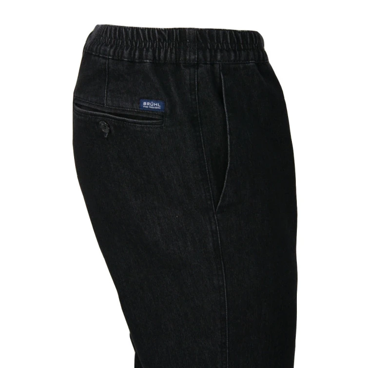 Bruhl Elastische Taille Jeans | Denim Antraciet | www.pietkoopmans.nl