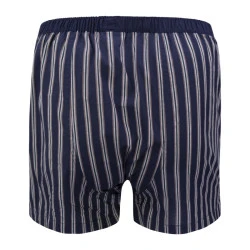 Bugatti American Boxershort | Navy Camel Gestreept