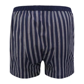 Bugatti American Boxershort | Navy Camel Gestreept