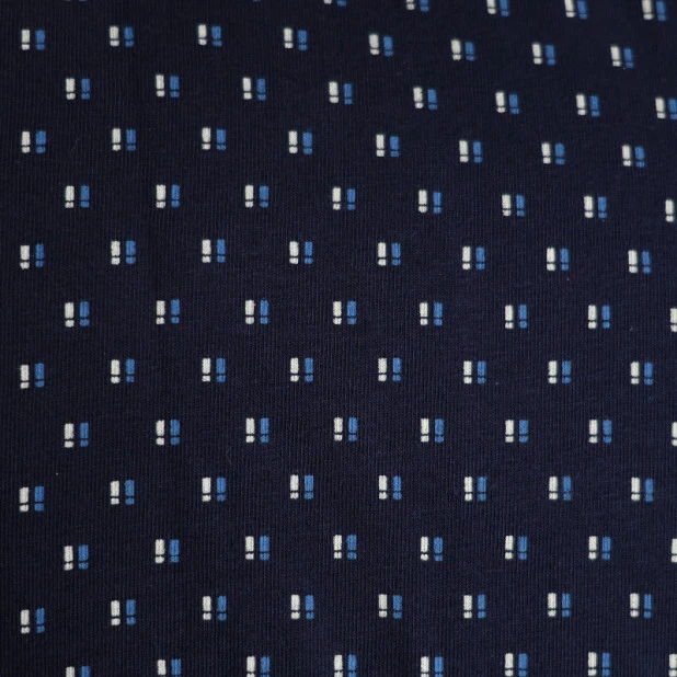 Bugatti Heren Pyjama | Marine Geprinte Broek | www.pietkoopmans.nl