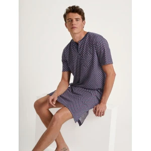 Calida Nachthemd Korte Mouw | Bordeaux Print