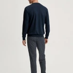 Götzburg Pyjama Tricot | Donkerblauw Gestreept | www.pietkoopmans.nl