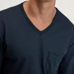 Götzburg Pyjama Tricot | Donkerblauw Gestreept | www.pietkoopmans.nl