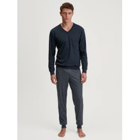 Calida Pyjama Tricot | Marine Print