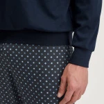 Götzburg Pyjama Tricot | Donkerblauw Gestreept | www.pietkoopmans.nl