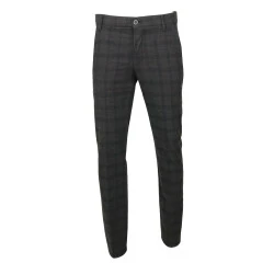  Club of Comfort Chino Broek | Grijs Geruit