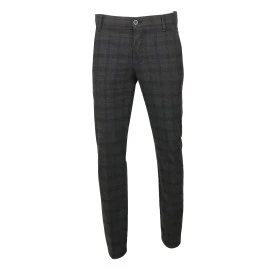  Club of Comfort Chino Broek | Grijs Geruit