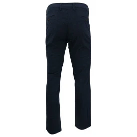  Club of Comfort Chino Broek | Marine Geruit