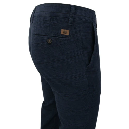 Club of Comfort Chino Broek | Marine Geruit | www.pietkoopmans.nl