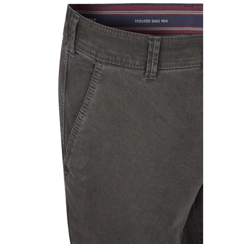 Club of Comfort Chino Winter Broek | Grijs | www.pietkoopmans.nl
