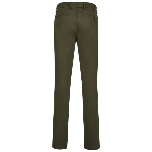 Club of Comfort Chino Winter Broek | Groen | www.pietkoopmans.nl