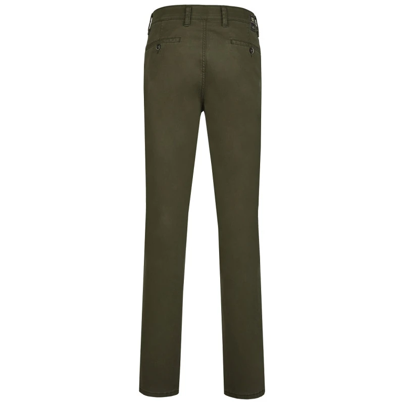 Club of Comfort Chino Winter Broek | Groen | www.pietkoopmans.nl