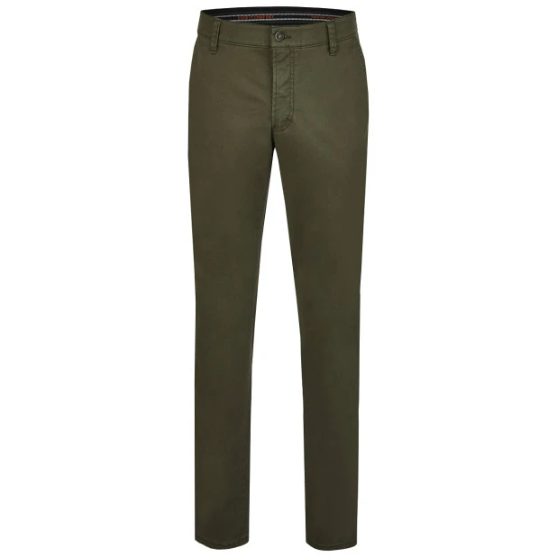Club of Comfort Chino Winter Broek | Groen | www.pietkoopmans.nl
