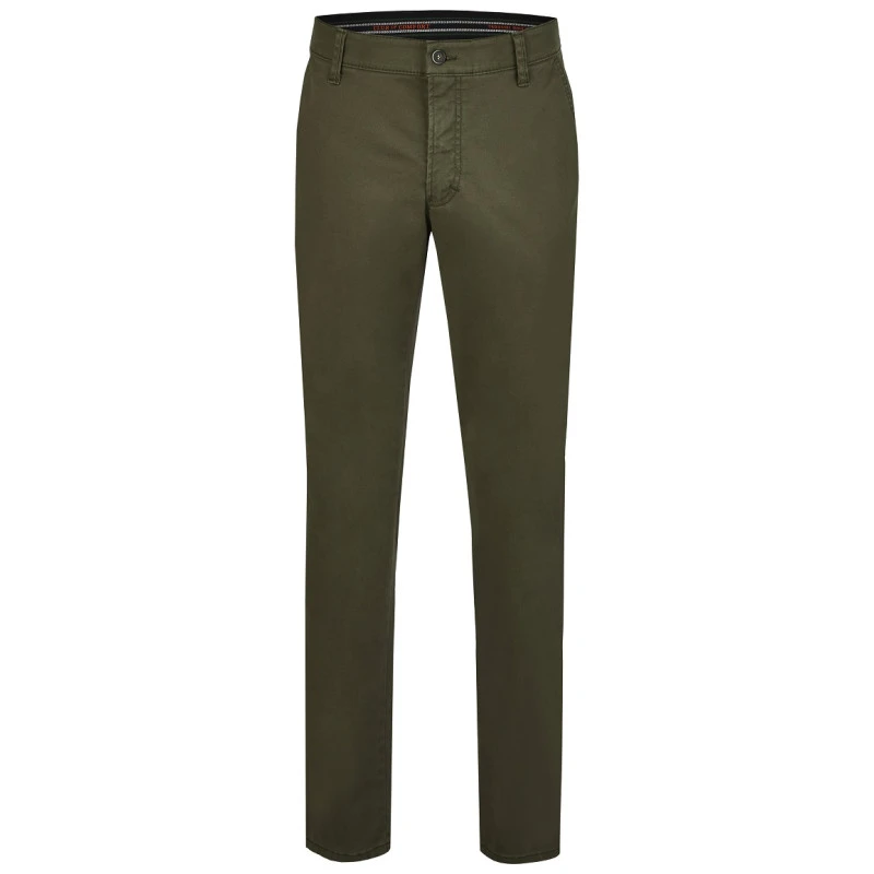 Club of Comfort Chino Winter Broek | Groen | www.pietkoopmans.nl