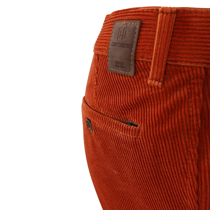 Club of Comfort Chino ribbroek | Warm Oranje | www.pietkoopmans.nl