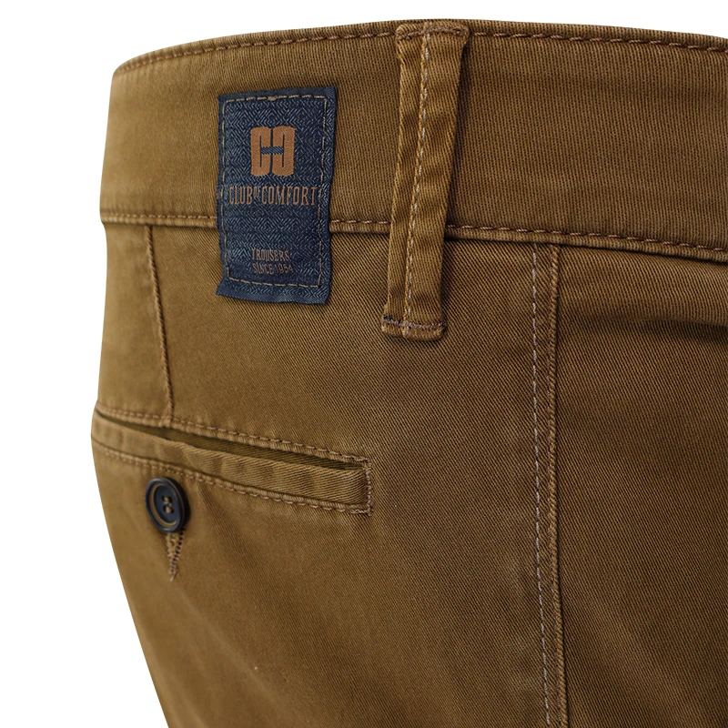 Club of Comfort Chino Winter Broek | Wiskey | www.pietkoopmans.nl